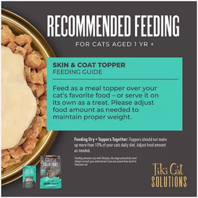 Product Tiki Cat® Solutions™ Mousse Topper - Skin+Coat, 1.5 Oz