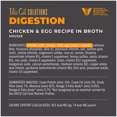 Product Tiki Cat® Solutions™ Mousse Wet Cat Food - Digestion, 2.4 Oz