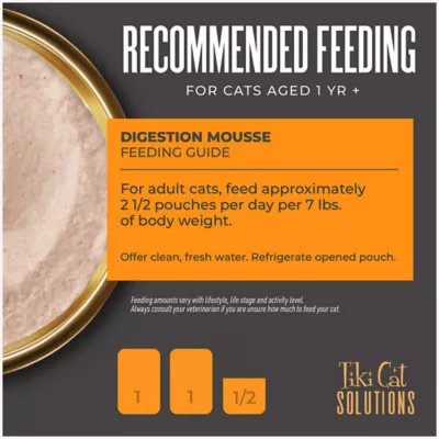 Product Tiki Cat® Solutions™ Mousse Wet Cat Food - Digestion, 2.4 Oz
