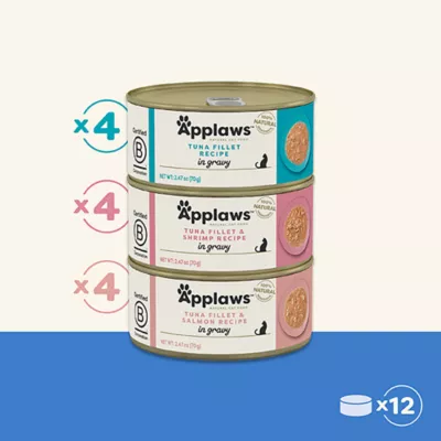 Product Applaws Variety Selection in Gravy Cat Food - Grain Free, Variety Pack, 12 Ct