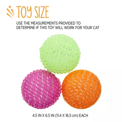 Product Whisker City® Light-Up Ball Cat Toy - 3 Pack