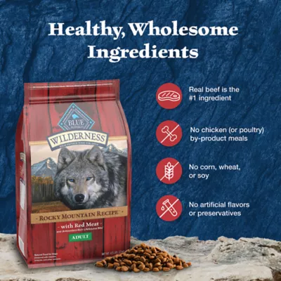 Product Blue Buffalo Wilderness Rocky Mountain Recipe Adult Dog Dry Food - Red Meat