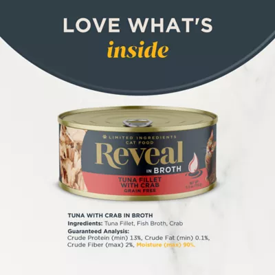 Product Reveal All Life Stages Wet Cat Food - Natural, Limited Ingredient, Grain Free, 5.5oz