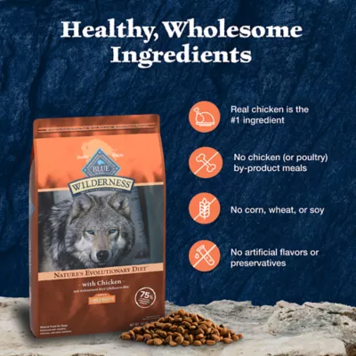 Product Blue Buffalo Wilderness Nature's Evolutionary Diet Large Breed Adult Dry Dog Food - Chicken