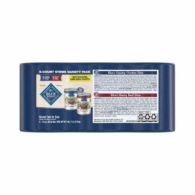 Product Blue Buffalo Blue's Stew Variety Pack Adult Dog Wet Food - Chicken & Beef, 12.5 oz, 6 Count