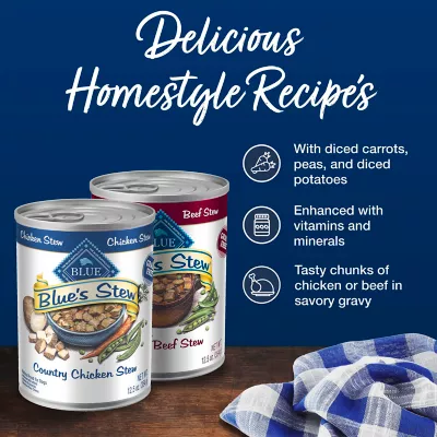 Product Blue Buffalo Blue's Stew Variety Pack Adult Dog Wet Food - Chicken & Beef, 12.5 oz, 6 Count
