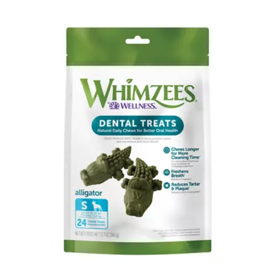 Product WHIMZEES Alligator Small Dog Dental Treats - Vegetable