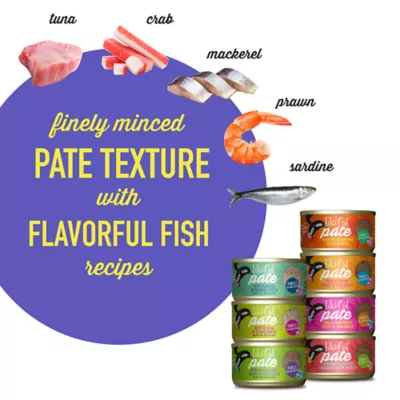 Product Tiki Cat Fish Favorites Pate Variety Pack - 24 Ct, 67.2 OZ