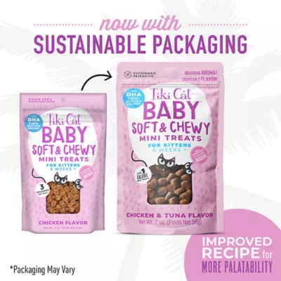 Product Tiki Cat Soft & Chewy Chicken Mini Cat Treats
