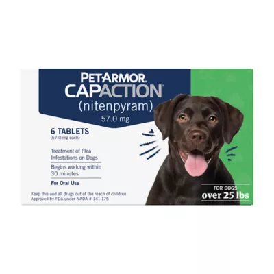 Product PetArmor® CapAction Oral Flea Treatment for Dogs 25+ lbs, 6 doses