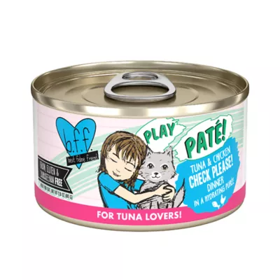Product Weruva B.F.F. PLAY Pate! For Tuna Lovers Wet Cat Food - Pate in a Hydrating Puree, 2.8 OZ