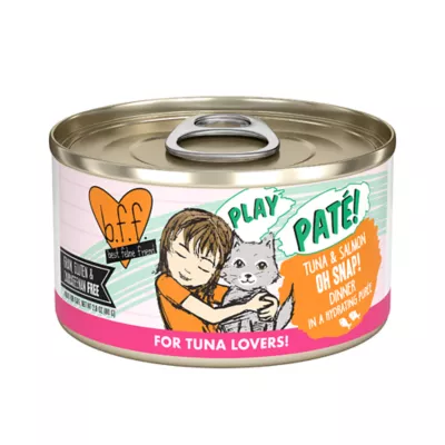 Product Weruva B.F.F. PLAY Pate! For Tuna Lovers Wet Cat Food - Pate in a Hydrating Puree, 2.8 OZ
