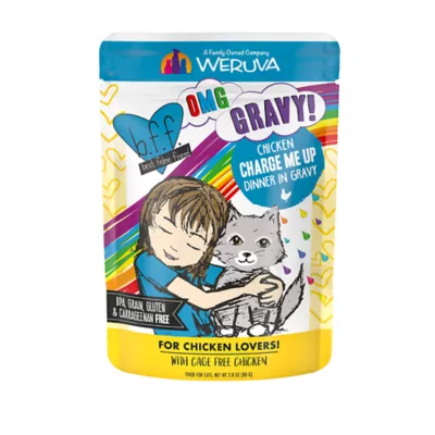 Product Weruva B.F.F. OMG Gravy! For Chicken Lovers Wet Cat Food - Minced in Gravy, 2.8 OZ Can