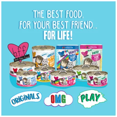 Product Weruva B.F.F. OMG Gravy! For Land & Sea Lovers Wet Cat Food - Minced in Gravy, 2.8 OZ, Pouch