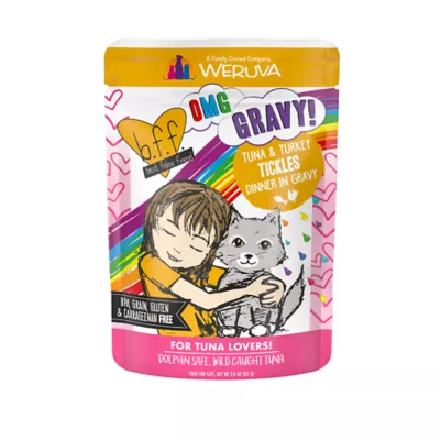 Product Weruva B.F.F. OMG Gravy! For Tuna Lovers Wet Cat Food - Minced in Gravy, 3 OZ