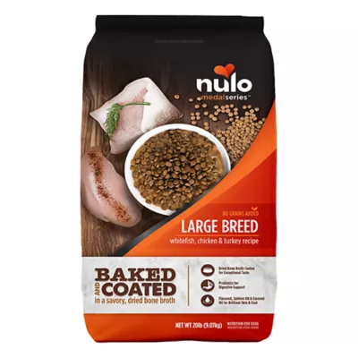 Product Nulo MedalSeries Baked & Coated Large Breed Adult Dry Dog Food - Whitefish, Chicken & Turkey