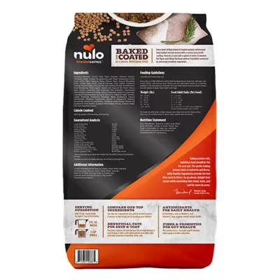 Product Nulo MedalSeries Baked & Coated Large Breed Adult Dry Dog Food - Whitefish, Chicken & Turkey
