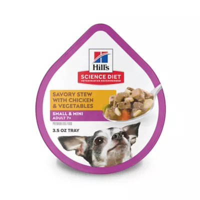 Product Hill's Science Diet Savory Stew Small & Mini Senior 7+ Wet Dog Food - Chicken & Vegetables, 3.5 oz
