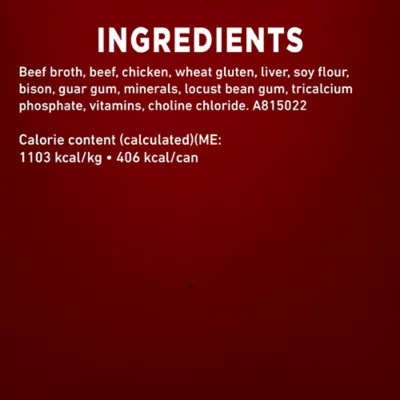 Product Purina ONE True Instinct Wet Dog Food, Tender Cuts in Gravy with Beef & Bison, 368 g