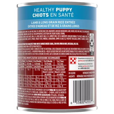 Product Purina ONE +Plus Classic Wet Puppy Food - Lamb & Long Grain Rice Entrée, 368 g