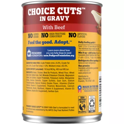 Product Pedigree Choice Cuts in Gravy Adult Wet Dog Food - 22 Oz.