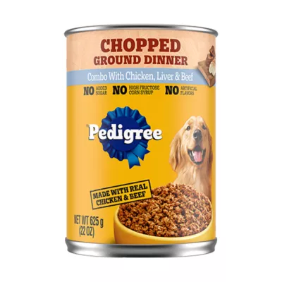 Product Pedigree Chopped Ground Dinner Adult Wet Dog Food - 22 Oz.