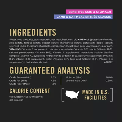 Product Purina® Pro Plan Sensitive Skin & Stomach Adult Wet Dog Food - Pate, Variety Pack, 13 Oz, 12 Count