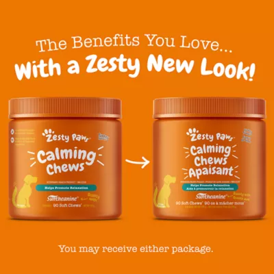 Product Zesty Paws Calming Chews, Dog Supplements -  Turkey Flavour, 90 count