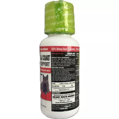 Product Liquid-Vet Feline Skin & Coat All Life Stages Cat Supplement - Seafood