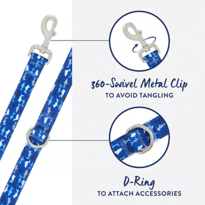 Product Top Paw® Shark Print Dog Leash: 4-ft long