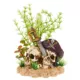 Product Top Fin® Treasure Skull with Plant Combo Aquarium Ornament