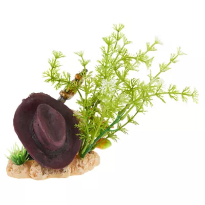 Product Top Fin® Treasure Skull with Plant Combo Aquarium Ornament