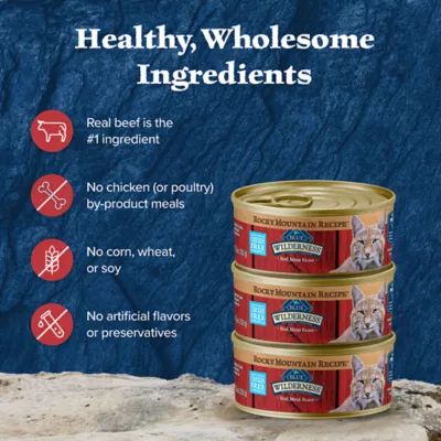 Product Blue Wilderness Rocky Mountain Recipe - Grain & Chicken Free, 5.5 Oz