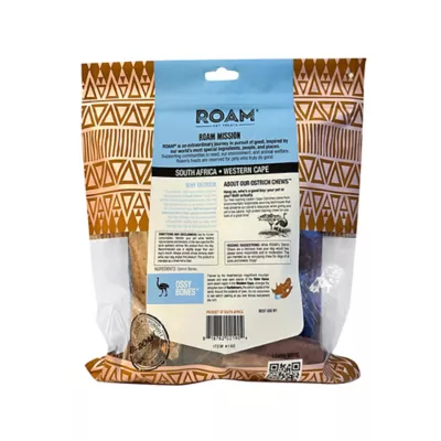 Product ROAM Exotic Ossy Chews Sampler Adult Dog Chew Treats - Ostrich