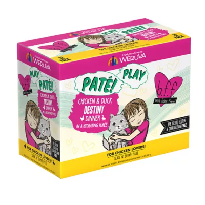 Product B.F.F. PLAY Pate! For Chicken Lovers Adult Cat Wet Food - Pate in a Hydrating Puree, 3 OZ