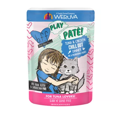 Product Weruva B.F.F. PLAY Pate! For Tuna Lovers Wet Cat Food - Pate in a Hydrating Puree, 3 OZ