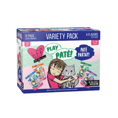 Product B.F.F. PLAY Pate! For Tuna Lovers Pate Partay! Wet Cat Food - Variety Pack, 12ct