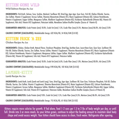 Product Cats in the Kitchen Kittens in the Kitchen Kitten Zoomies Wet Cat Food - Variety Pack, 12ct