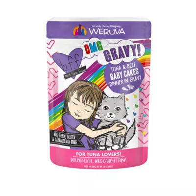 Product Weruva B.F.F. OMG Gravy! For Tuna Lovers Wet Cat Food - Minced in Gravy, 3 OZ