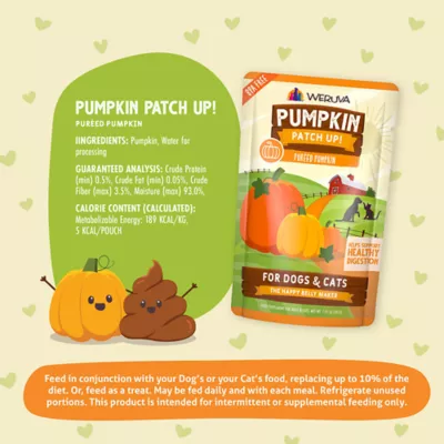 Product Weruva Pumpkin Patch Up! Supplement for Cats and Dogs - Digestive Support, Pureed Pumpkin, 1.05 OZ