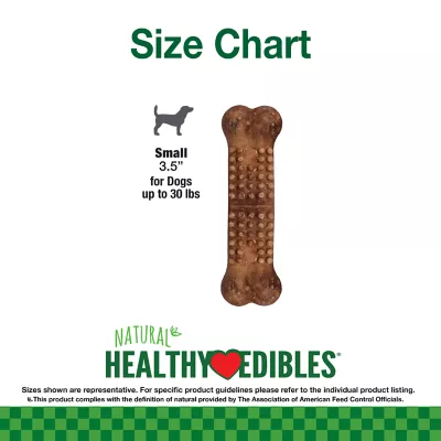 Product Nylabone Healthy Edibles® Meaty Center Adult Dog Chew Treats-Beef, Long Lasting