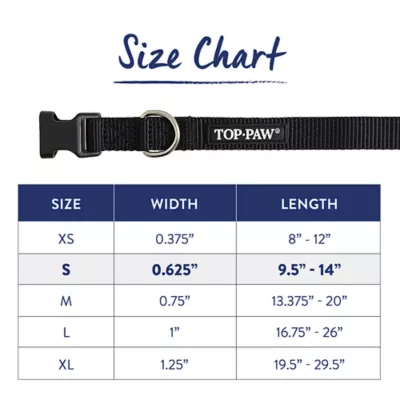 Product Top Paw® Signature Adjustable Dog Collar