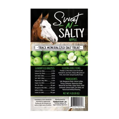 Product Sweet N Salty Apple Salt Brick for Horses