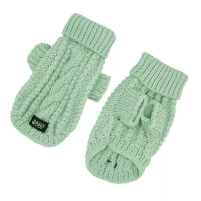 Product Sassy Woof Cable Knit Dog Sweater