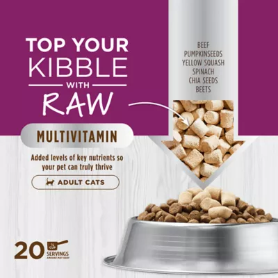 Product Instinct® Rawboost Mixers® Multivitamin Adult Freeze Dried Cat Food Topper - Natural, Grain Free
