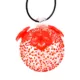 Product Gift Essentials Red Textured Glass Hummingbird Feeder