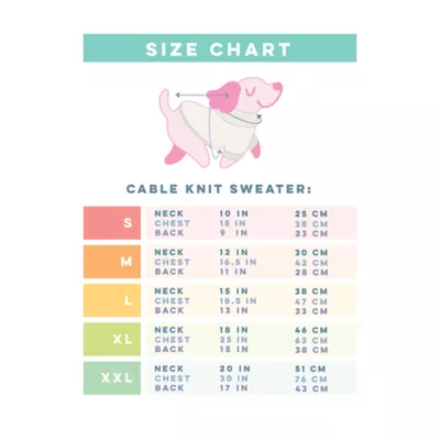 Product Sassy Woof Cable Knit Dog Sweater