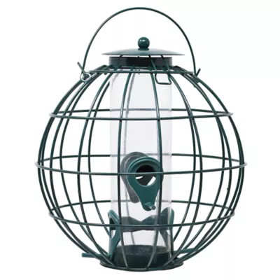 Product Backyard Essentials Petite Orb Caged Seed Bird Feeder