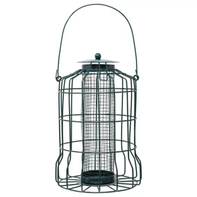 Product Backyard Essentials Petite Caged Seed Bird Feeder