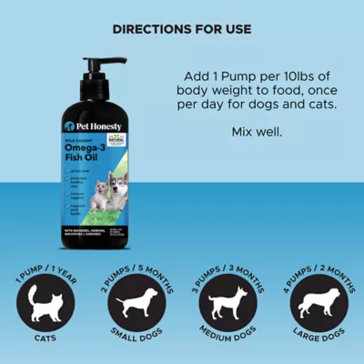 Product Pet Honesty Wild Caught Omega-3 Fish Oil Dog & Cat Supplement